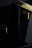 Смеситель для раковины Boheme Venturo 150-BG-DIAMOND черный, золото