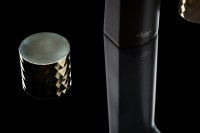 Смеситель для раковины Boheme Venturo 150-BG-DIAMOND черный, золото
