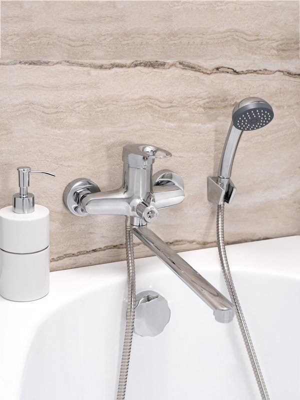 Смеситель с длинным изливом для ванны РМС SL55 SL55-006E