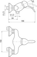 Смеситель для душа Rav Slezak Labe L081.5BZ