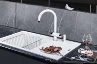 Комплект Мойка Omoikiri Sumi 86 белая + Измельчитель Nagare 750