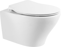 Комплект Унитаз подвесной BelBagno Acqua BB340CHR крышка BB2020SC, безободковый, с микролифтом + Система инсталляции для унитазов BelBagno BB002-80 с