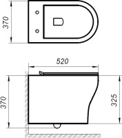 Комплект Унитаз подвесной BelBagno Acqua BB340CHR крышка BB2020SC, безободковый, с микролифтом + Система инсталляции для унитазов BelBagno BB002-80 с