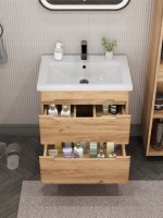 Тумба под раковину без столешницы SanStar Diva 50 подвесная, Gold Kraft