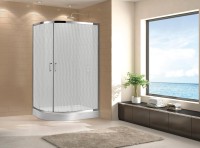 Душевой уголок Cezares Eco O-RH-2-100/80-P-Cr стекло punto