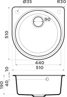 Комплект Мойка Omoikiri Akegata 51 черная + Измельчитель Nagare slim 1250-AZ azur blue