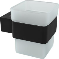 Стакан Lemark Smooth line 9732014 матовый черный