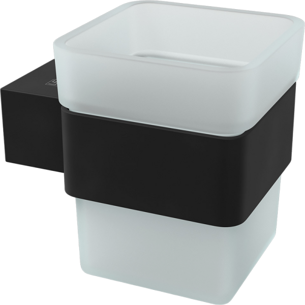 Стакан Lemark Smooth line 9732014 матовый черный