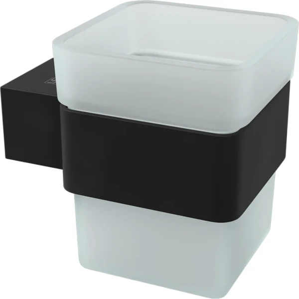 Стакан Lemark Smooth line 9732014 матовый черный