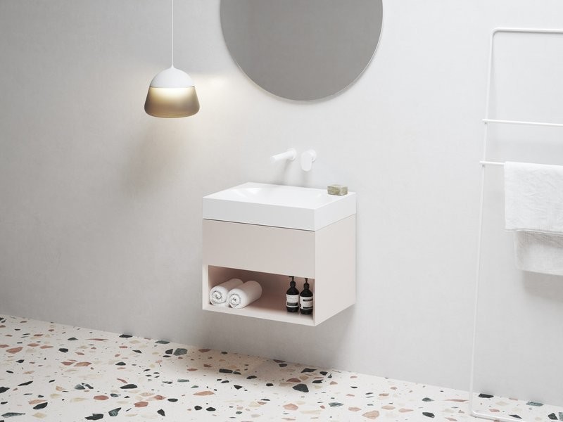 Тумба под раковину без столешницы Ravak Lite SD 60 алебастровая розовая