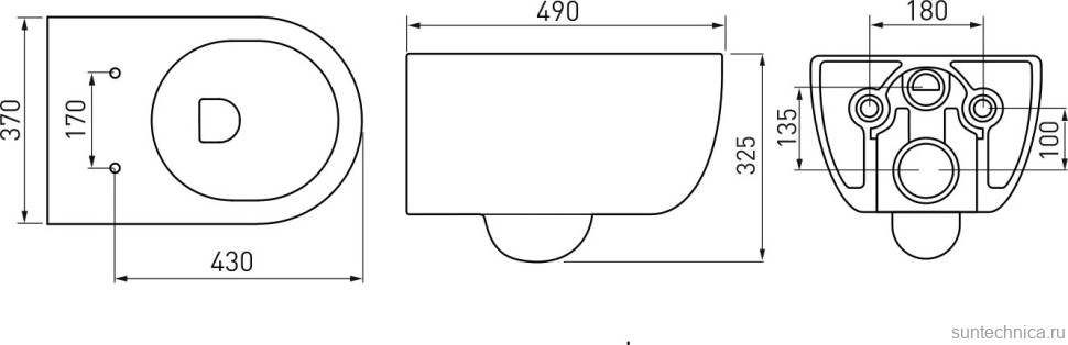 Комплект Berges Ego Rimless Novum