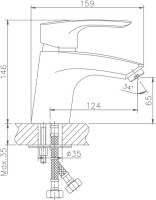 Смеситель для раковины Haiba HB66 HB1066