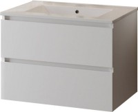 Тумба с раковиной Teymi Laina 70 матовая белая Тумба с раковиной Teymi Laina 70 матовая белая