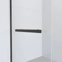 Душевая перегородка Niagara Nova NG-681-11 BLACK 110x195 профиль черный, стекло прозрачное