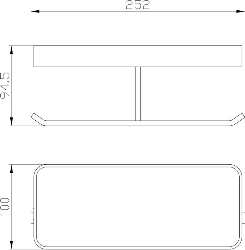 Держатель туалетной бумаги Wonzon & Woghand WW-8356A-BG брашированное золото, с полкой