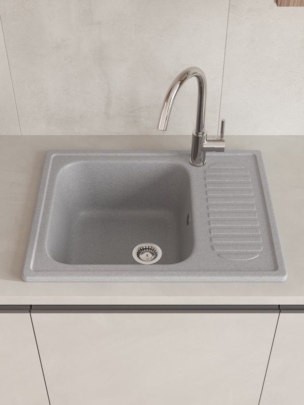 Мойка кухонная Domaci Болонья М-15-006 светло-серая