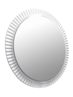 Зеркало круглое Comforty Мадрид 70 сенсорное, с подсветкой, матовый белый