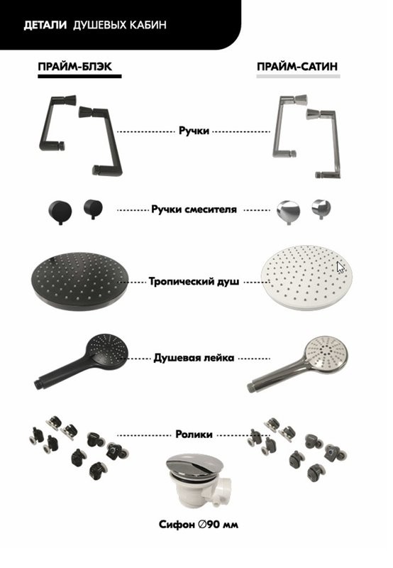 Душевая кабина Triton Прайм Сатин Вельвет Щ0000076118 90х90 А