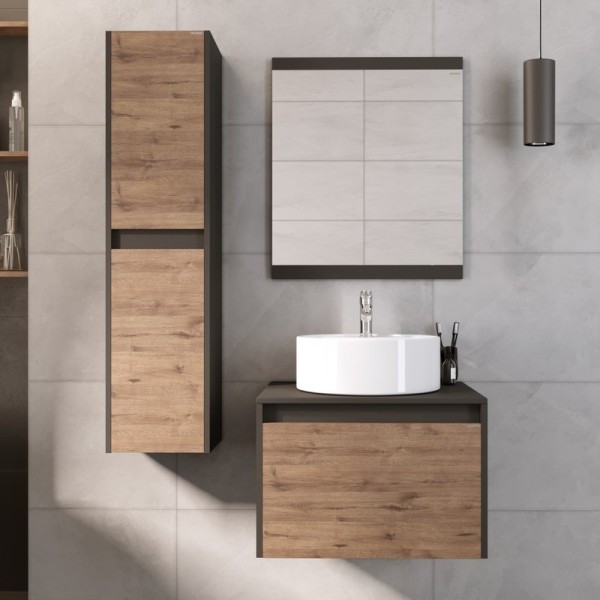 Мебель для ванной комнаты Grossman Смарт 60 веллигтон, графит