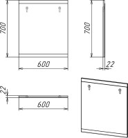 Мебель для ванной комнаты Grossman Смарт 60 веллигтон, графит