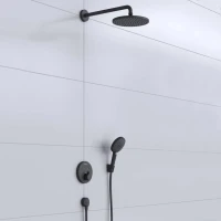 Шланговое подключение Hansgrohe FixFit 27454670 матовый черный Шланговое подключение Hansgrohe FixFit 27454670 матовый черный