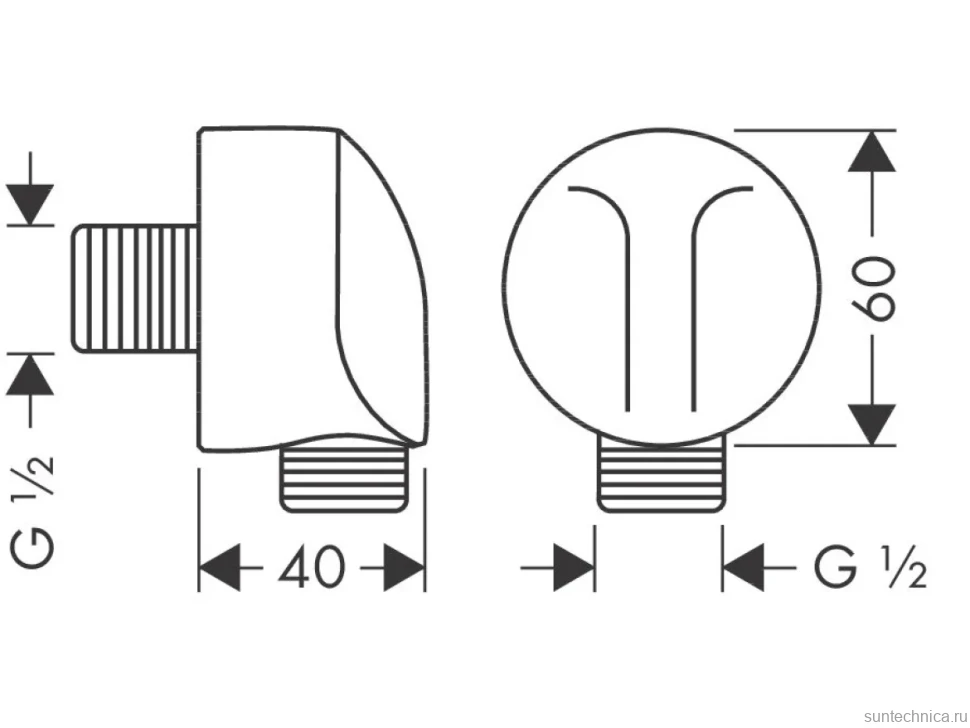 Шланговое подключение Hansgrohe FixFit 27454670 матовый черный
