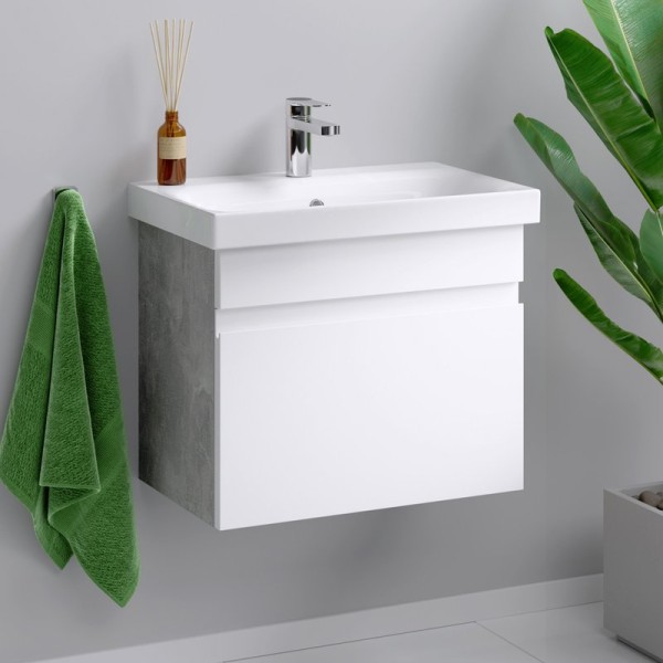 Тумба под раковину Aqwella Smart 60 бетон светлый