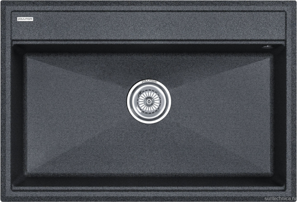 Комплект Мойка Paulmark Stepia 80 PM117551-DG графит + Измельчитель Bone Crusher BC 610-AS