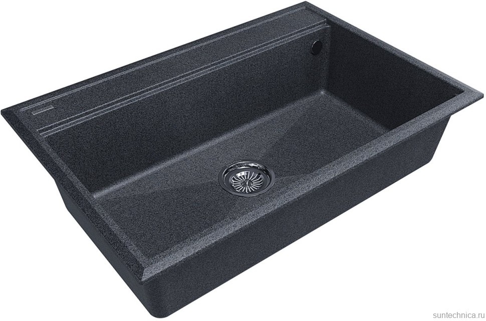 Комплект Мойка Paulmark Stepia 80 PM117551-DG графит + Измельчитель Bone Crusher BC 610-AS