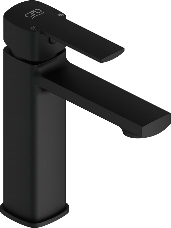 Смеситель для раковины GPD Pedra MLB160-S черный матовый