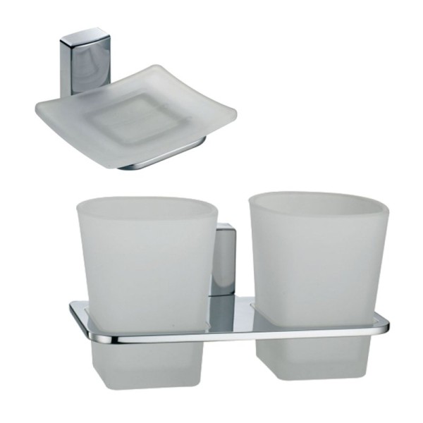 Набор Стакан Wasserkraft Leine K-5028D + Мыльница K-5029