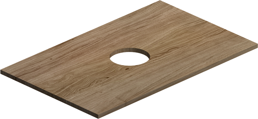 Тумба под раковину со столешницей AM.PM Func 80 дуб крафт