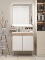 Тумба с раковиной Teymi Netta 75 дуб, белая