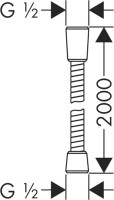 Душевой шланг Lemark Turn-Free LE8024S-Black 200 см