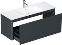 Тумба под раковину без столешницы Allen Brau Gravity 120 1 ящик, матовый антрацит