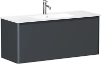 Тумба под раковину без столешницы Allen Brau Gravity 120 1 ящик, матовый антрацит