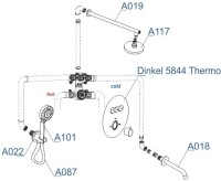 Душевой комплект Wasserkraft A175817 Thermo Душевой комплект Wasserkraft A175817 Thermo