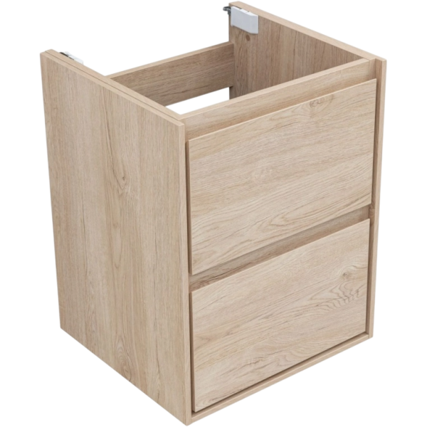 Тумба под раковину Aquanet Милан 50 подвесная, дуб светлый
