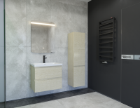 Тумба под раковину без столешницы Caprigo Forte 65 подвесная, беленый дуб