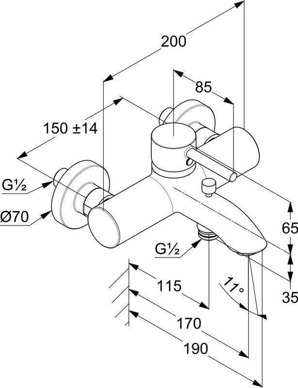 Смеситель для ванны с душем Kludi Bozz 386915376 белый матовый