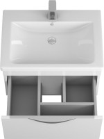 Мебель для ванной комнаты Owl 1975 Sjel подвесная, белый лак, 65