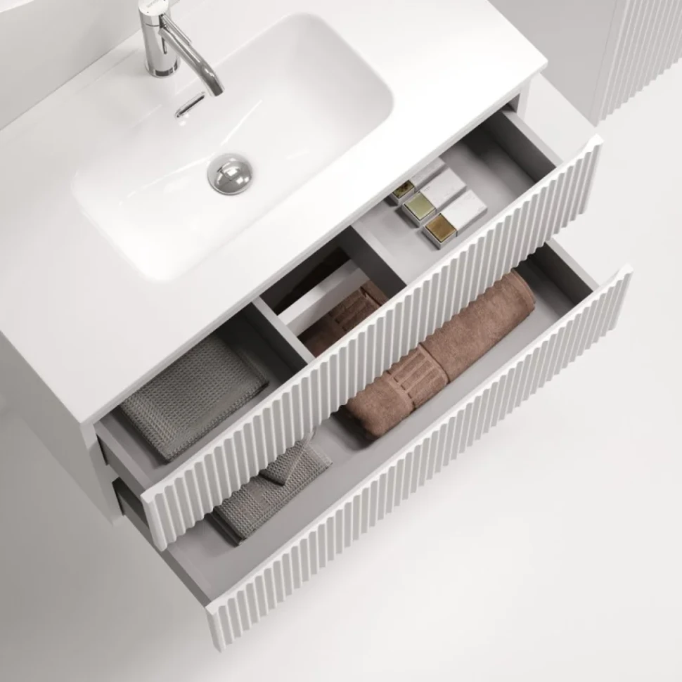 Тумба с раковиной Sancos Snob R 80 Bianco