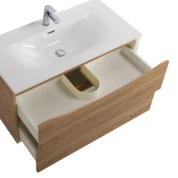 Тумба с раковиной BelBagno Marino-cer-n 80 подвесная, rovere bianco