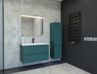 Мебель для ванной комнаты Caprigo Forte 90 подвесная, изумрудно-бирюзовая