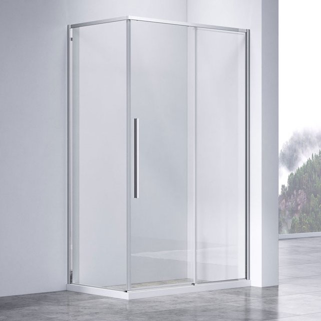 Душевой уголок Vincea Slim-N VSR-4SN8011CL 110х80 см, профиль хром