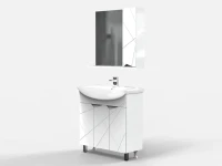 Тумба с раковиной SanStar Каскад 80 белая Тумба с раковиной SanStar Каскад 80 белая