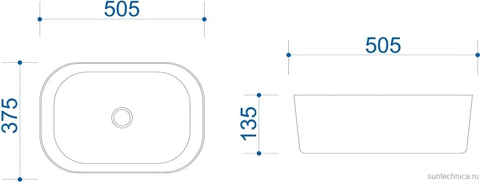 Тумба с раковиной Teymi Ritta 55 дуб эврика, матовый графит, раковина Solli 51