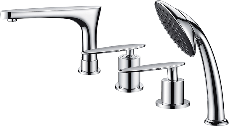 Смеситель на борт ванны Kaiser Star 02222 хром