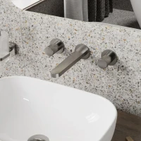 Смеситель для раковины Wasserkraft Tauber 6445 С ВНУТРЕННЕЙ ЧАСТЬЮ, никель Смеситель для раковины Wasserkraft Tauber 6445 С ВНУТРЕННЕЙ ЧАСТЬЮ, никель