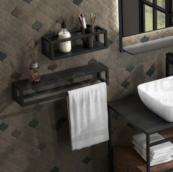 Полка KERAMA MARAZZI Plaza Next 55 черная матовая